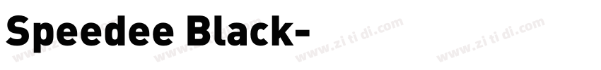 Speedee Black字体转换